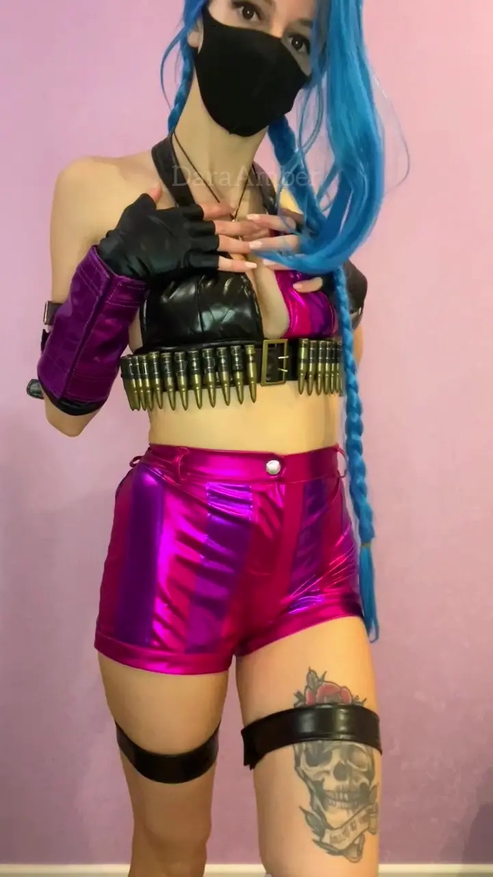 Exclusive Leak: Dara Amber - Jinx Cosplay Striptease and JOI - Stream in FullHD | Hotleakxxx.com