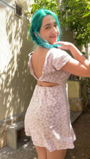 bunny8alice - Today's Fit  Summer dress and blue hair