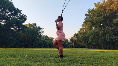 LadyWithTheWhips - Bullwhip Practice Clip