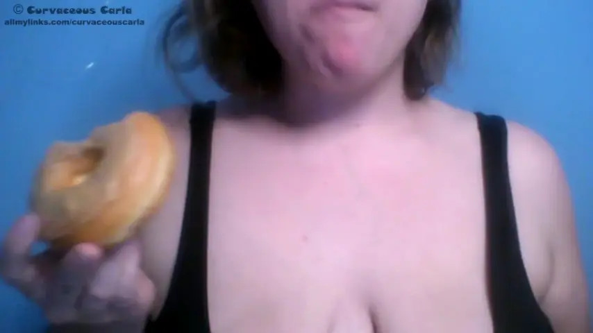 Exclusive Leak: Curvaceous Carla - Sensual Donut Eating/Licking - Stream in FullHD | Hotleakxxx.com