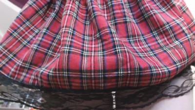 Ladybigsmile - squirting in wet panties upskirt closeup