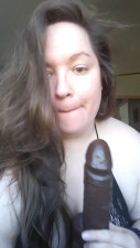 bellakinx - Practicing on my giant BBC dildo