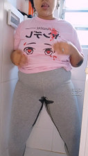 annacutiepiie - BBW Ebony Peeing on Leggings
