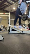 Babesbubbles - First time using the hack squat