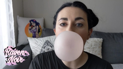 Raven Noir - ASMR Bubblegum Chewing and Popping Part5