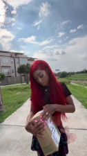 YummyR3nn - Unbox New 9 inch Thursting Dildo With Me