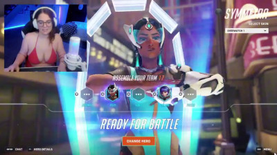 plutoprincess69 - LIVE Overwatch On ManyVids In Red Bikini