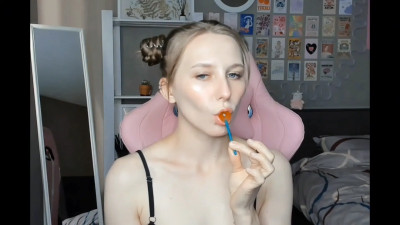 KristieKittie - Playing with lollypop