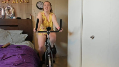 BustyMilf420 - Spin Bike Bouncy Tits