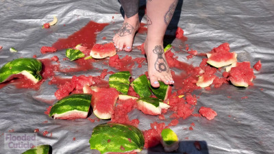 Lasciviouselle - Short of me crunching and stomping a watermelon