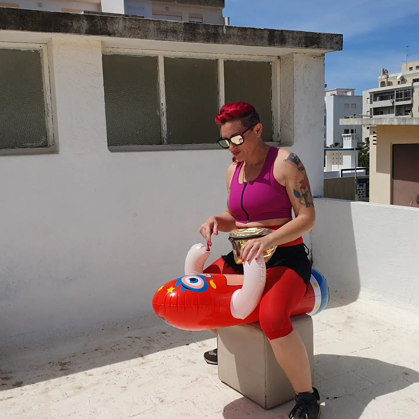Exclusive Leak: Madam Bangs - Rooftop B2p sitting on his face - Stream in FullHD | Hotleakxxx.com