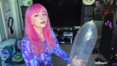 Inflatagirl - Popping My Leftover Balloons