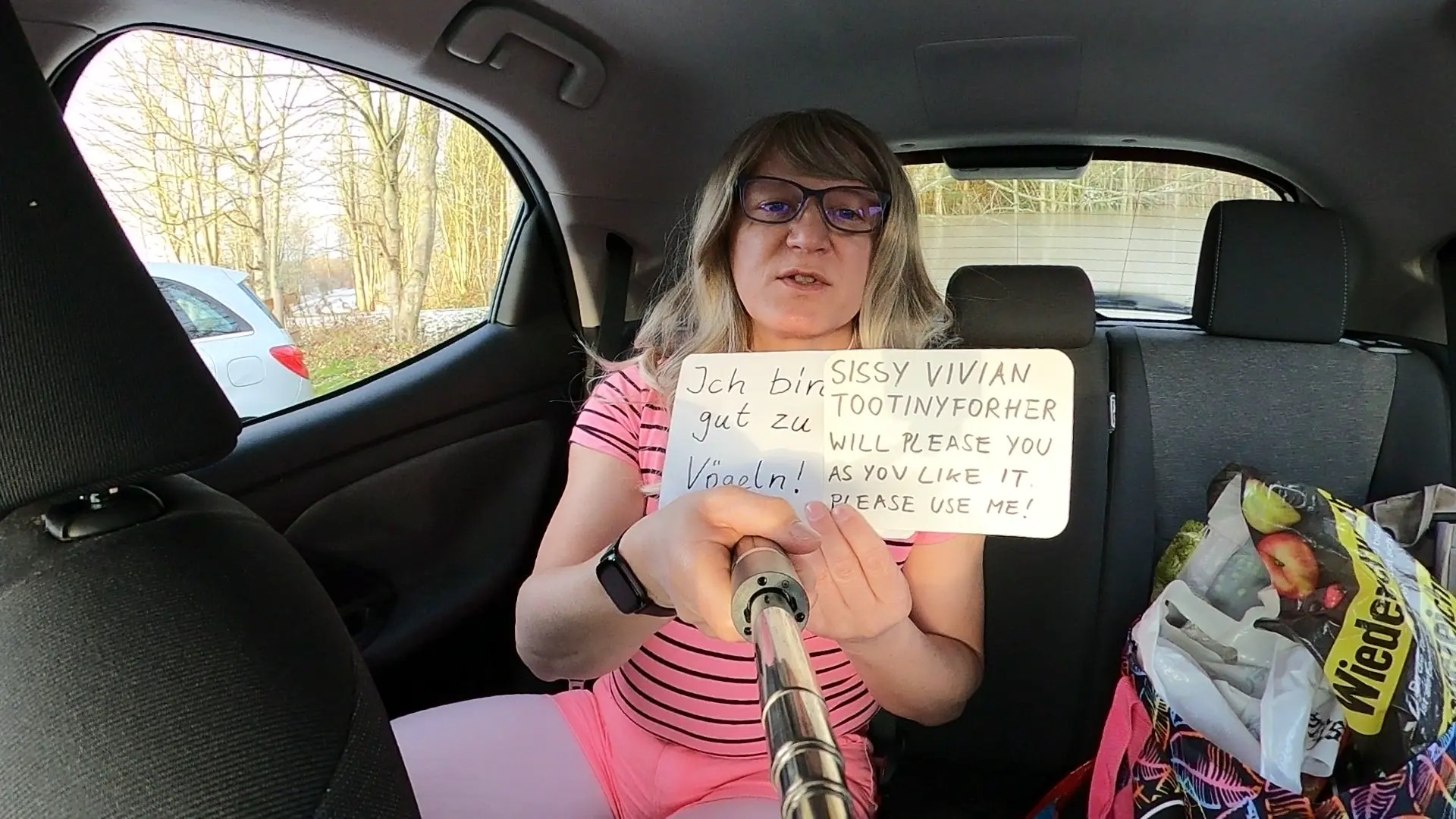 Exclusive Leak: tootinyforher - blonde slut public car park exposure - Stream in FullHD | Hotleakxxx.com