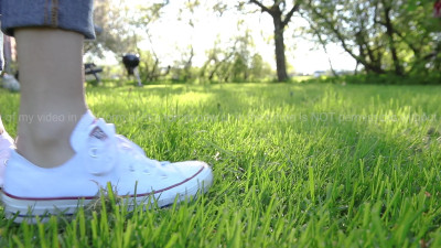 TrissTV - Walking Barefoot in Wet Grass | 7am