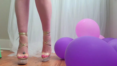 sweetfeetxo - Stripper Heel Balloon Stomp