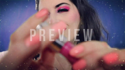 Goddess Joules Opia - Pink Lipstick on Plexiglass ASMR