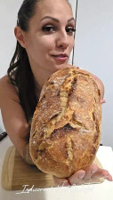IndiscreetHotAndFit - F0011. Tasting the bread I just baked
