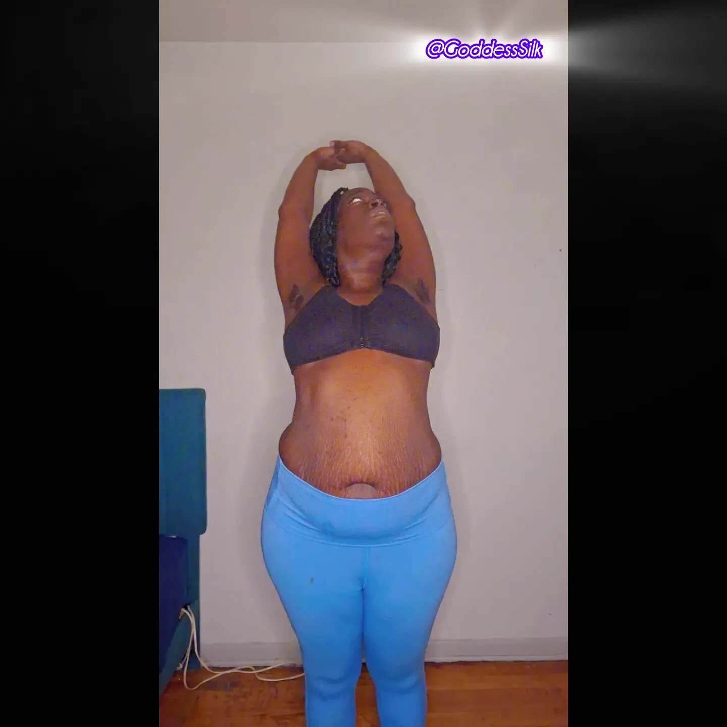 Exclusive Leak: Goddesssilk - Sweaty Black Ass and Feet  Home Workout - Stream in FullHD | Hotleakxxx.com
