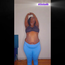 Goddesssilk - Sweaty Black Ass and Feet  Home Workout