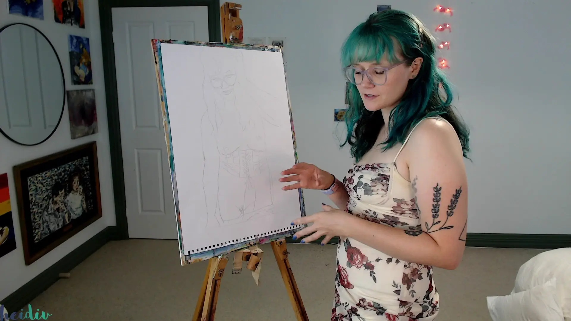 Exclusive Leak: heidiv - Self Portrait Painting Challenge - Stream in FullHD | Hotleakxxx.com