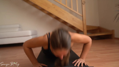 Sanya Booty Girl - Morning Workout in Pantyhose