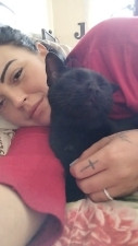 Luna Jan - Relaxing with my favorite pet