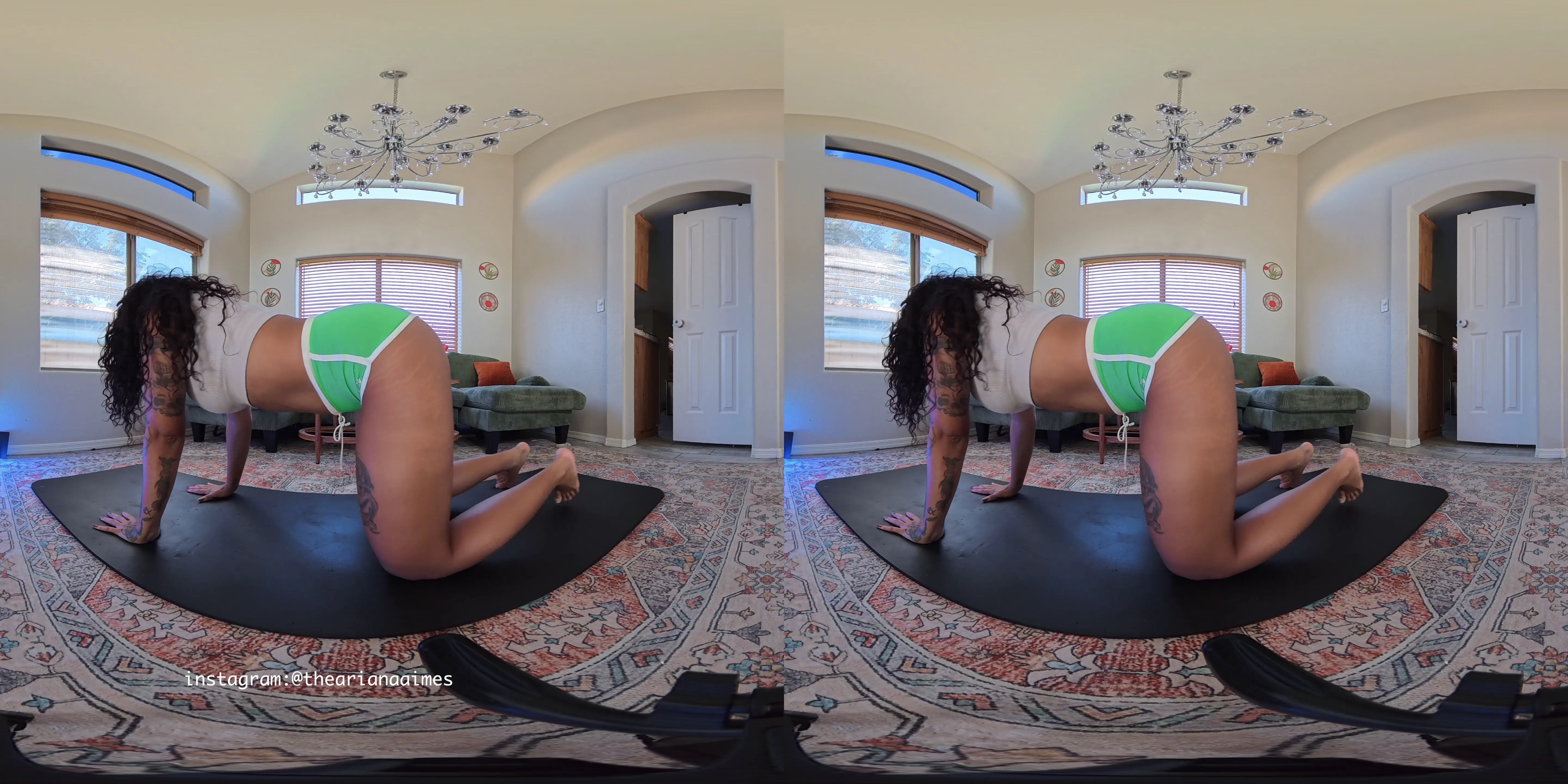 Exclusive Leak: Ariana Aimes - 180 VR Yoga - Stream in FullHD | Hotleakxxx.com