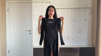 Princess_Monica - Nylon Catsuit Try-On - Wrapped In Power 4K