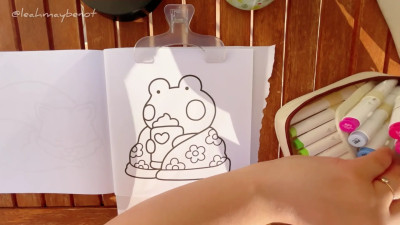 Leah - Color With Me - Stress Relief - Cozy Morning Coloring