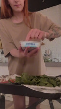 Anna_Prince - Cooking pasta  with salmon