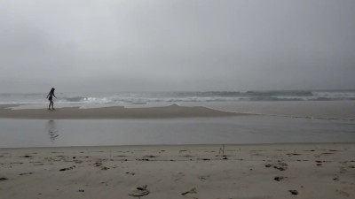 Faith Eros - Relaxing Beach Running ASMR | Ocean Waves for Relaxation