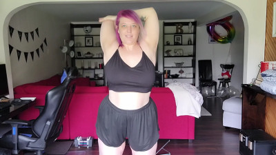 LadyNael - BBW Stretch Routine clothed