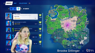 Brooke Dillinger - GV11 Fortnite Quests Collect a Harpoon and Fishing Rod