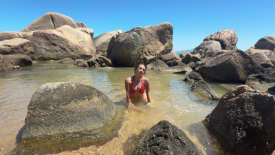 rebeca juicy - Brazilian trans taking a shower