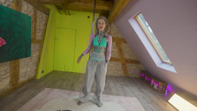 Anuskatzz - Tattoo Girl dance on Pole -Pole dance poses for photoshoot