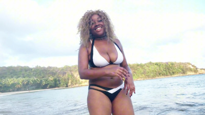 Nina Rivera_XO - Playing on the Beach in the Caribbean Sexy Nina Rivera