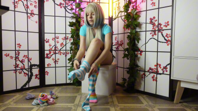 EmyLewis - SFW Trying on Stockings Part 5