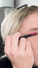BaileyWilde - Crossdressing Makeover - Putting on Eyeliner
