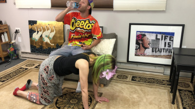 thejakegrand - Sexy Woman Used as Foot Rest