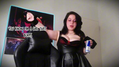 Delilah Dee - FREE VID: Alt Girl Burping ASMR Red Bull & Whispering