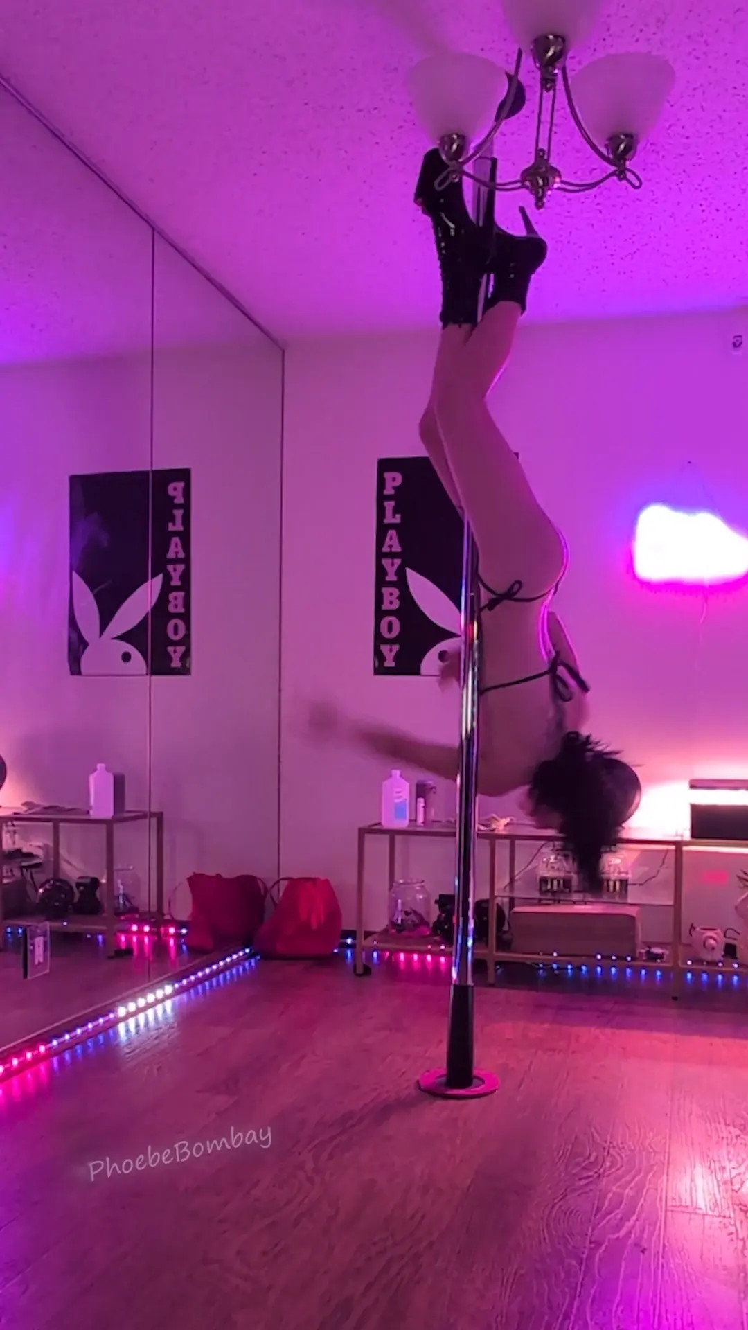 Exclusive Leak: PhoebeBombay - Watch me practice on the pole - Stream in FullHD | Hotleakxxx.com