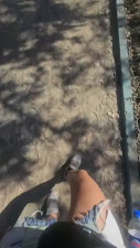 Tattoed Babe - walks in the sunlight
