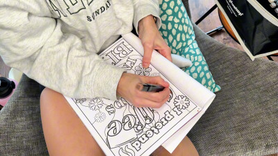 Innocent Wife Lucy - Colouring Therapy With Lucy