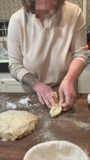 Pretty_In_Red - Hard Nipples While Making Bread