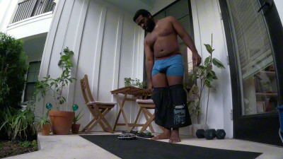 Javarius - Morning Patio Workout Summer Body Progress Vlog