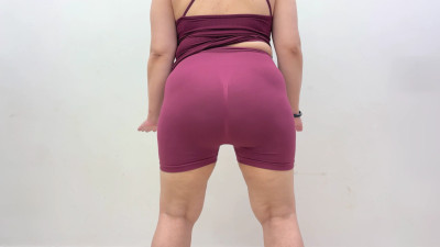 Faustina Pierre - Deep Squats Of Thick Thighs Big Round Booty In Sportswear