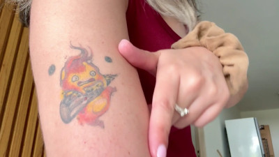 Lizzsweet6 - Revealing my new Howl's Moving Castle themed tattoo