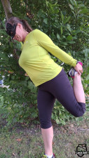 TheLWordLauren - Stretching Outside Before A Run