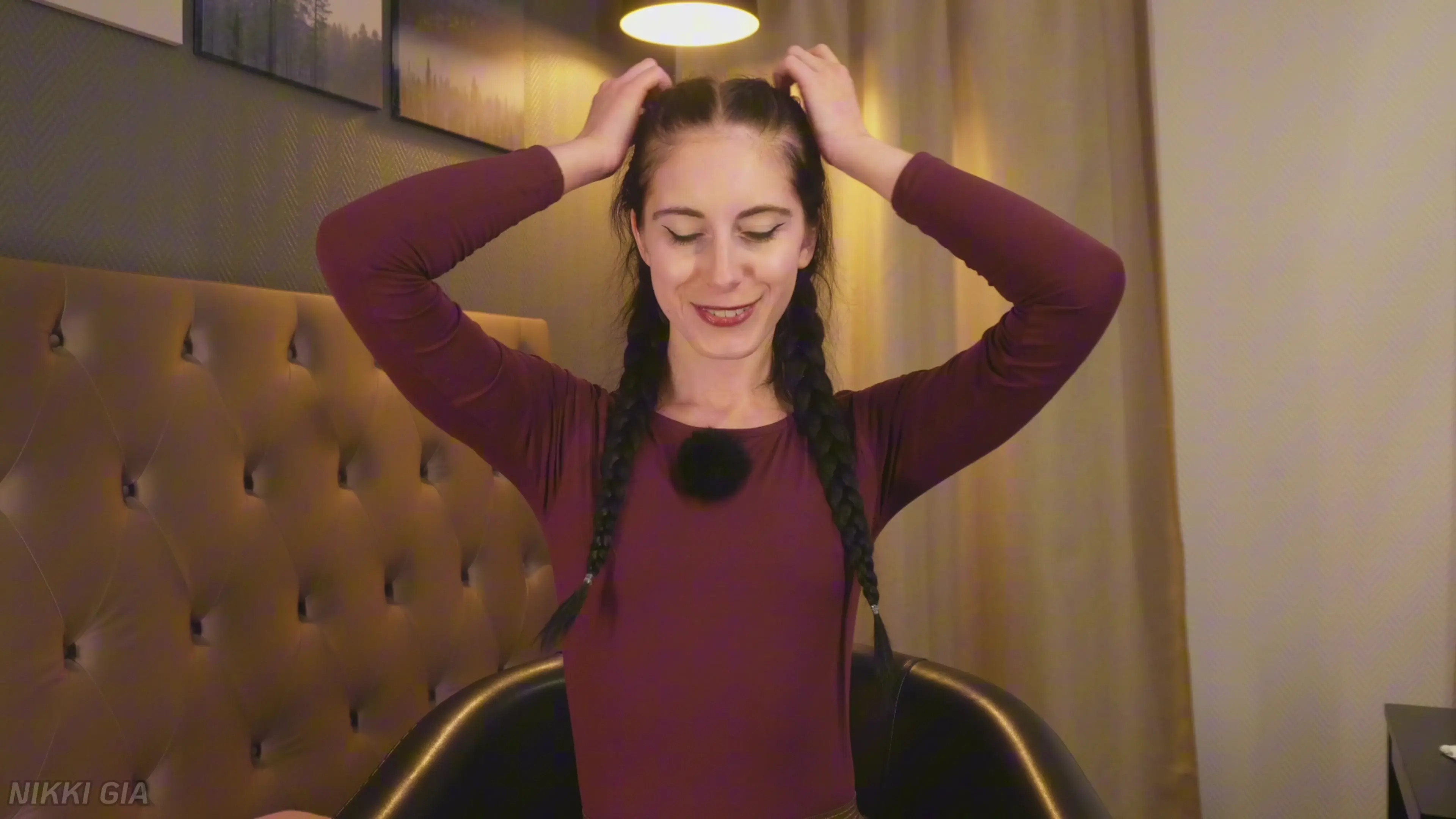 Exclusive Leak: Nikki Gia - I'll show you how I make two ponytails - Stream in FullHD | Hotleakxxx.com