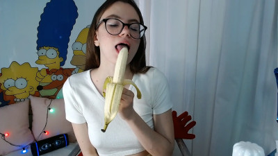 Alyssa_Smit - Banana and whipped cream fun
